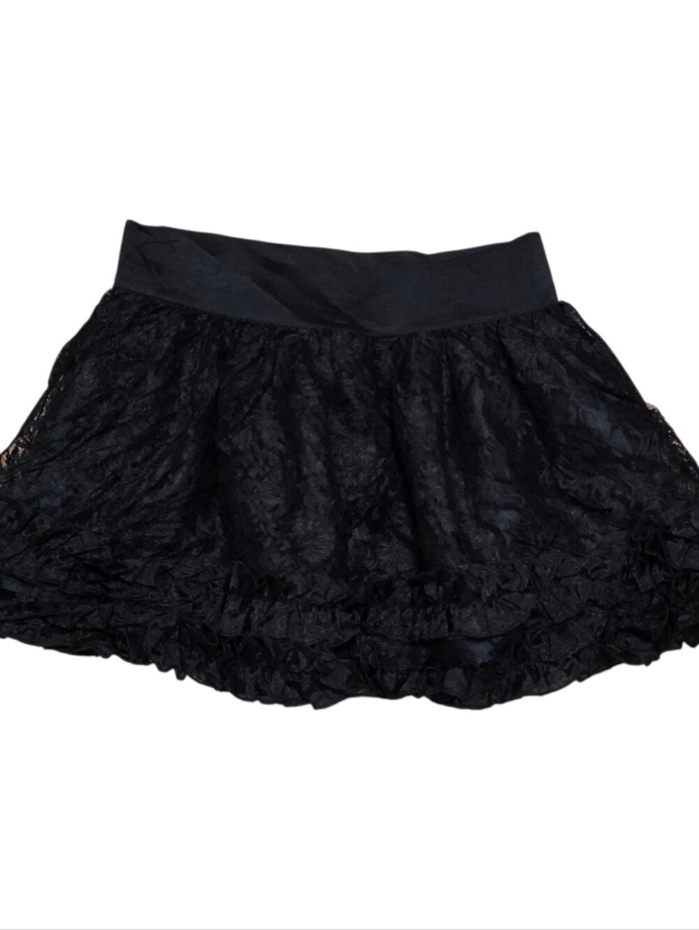 Candy Japanese brand black elastic lace skirt